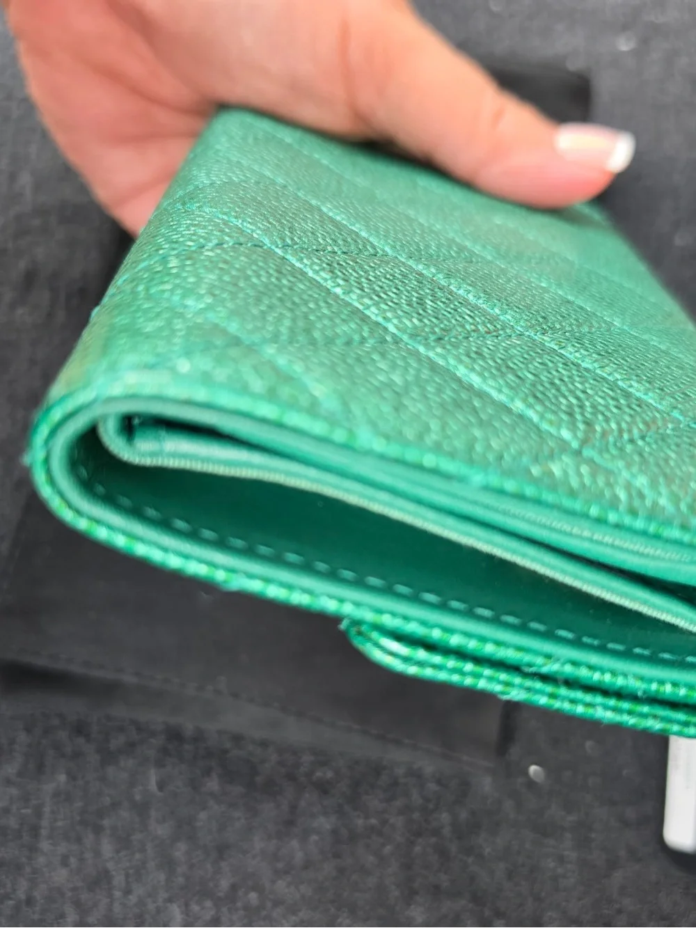 Chanel Emerald wallet